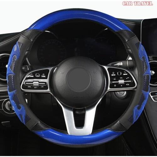 CAR TRAVEL Microfiber Leather Car Steering Wheel Cover For Luxgen U7 U5 U6 M7 V7 S5 S6