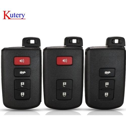 Kutery 2/3/4 Buttons Remote Key Shell Case for Toyota Avalon Camry RAV4 Corolla Highlander Smart Car Key Housing Fob