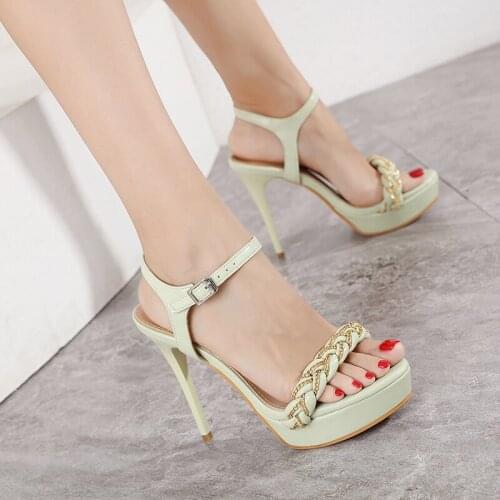 Summer new high-heeled womens sandals platform pumps shoes