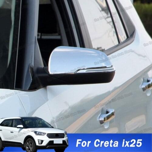 Lsrtw2017 Car Exterior Rearview Cover Protector Rear Mirror Trims Moldings for Hyundai Creta Ix25 2015 2016 2017 2018 2019 Auto