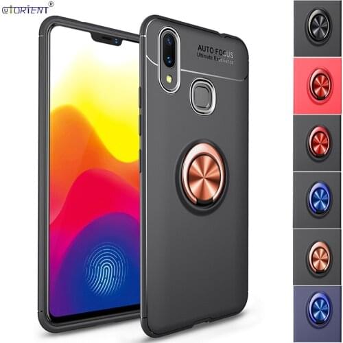 Matte Cover for Xiaomi Mi Max 3 Soft Silicone Bumper Case Xaomi Xiomi Mi Max3 Stand Ring Shockproof Phone Case Car Holder Funda