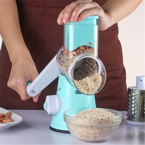 Multifunctional Hand-operated Vegetable Cutter Drum Hand-operated Stainless Steel Manual Vegetable Cutter Kitchen Supplies