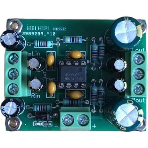 NE5532 Front Amplifier Single power DC12V-35V interchangeable operation amplifier front audio amplifier board