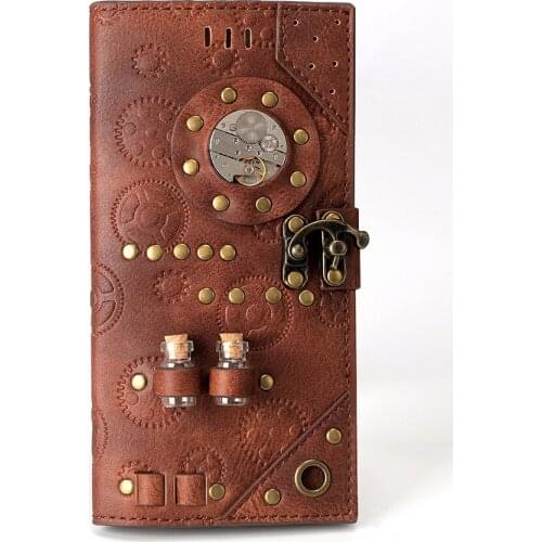 Hot Leather Women Men Wallet Coffee Coin Purse Mini Card Holder Designer Luxury Retro Punk Support Dropshiping