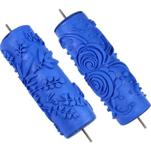 Embossed Paint Roller 4 Texture Paint Brush Imitation Wood Mold Multiple Patterns Rollers For Wall Decoration Home Decor Tools
