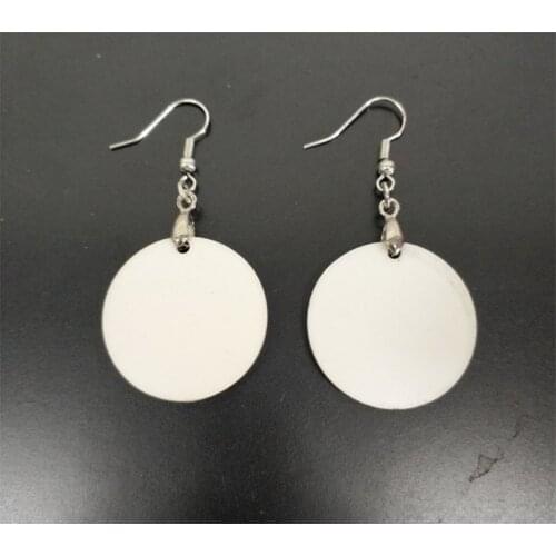 100 Pairs /lot Multi Shape Sublimation Blanks Earring MDF Sublimation Printing Dangle Earrings Heat transfer printing