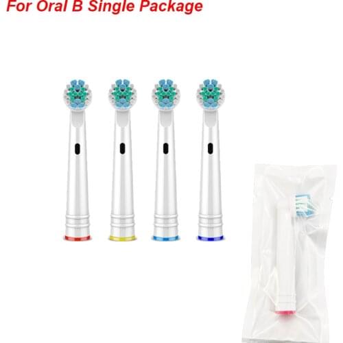 4PCS Electric Toothbrush Head Replacements Brush Heads Individual Package Extra Soft Bristles for Oral B OC18 D20 D25 D30