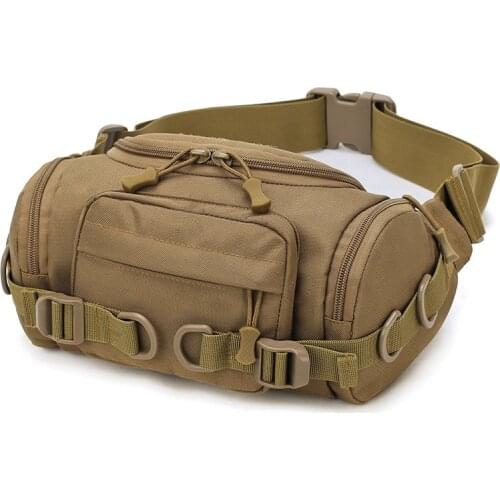 Outdoor Army Fan Tactical Bag Big Pockets Riding Travel Pockets Hiking Running Pockets Leisure Chest Bag Men Bag Waterproof Wear