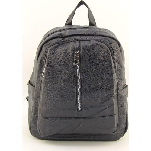 HNB Black Convenient Lightweight Polyurethane Leather Macbook Air 13 Inch Compatible Women Backpack 2001Q30448