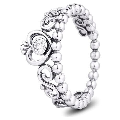 Authentic 925 Sterling Silver My Princess Crown Rings for Women Wedding Engagement Ring Fine Jewelry anillos mujer