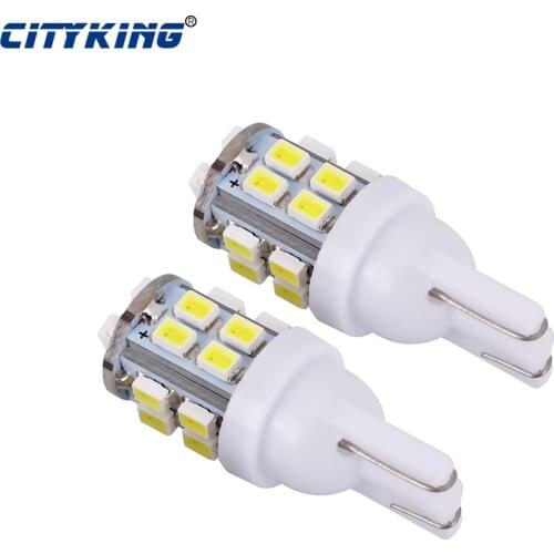 10pcs Car T10 LED White light T10 20SMD 1206 3020 W5W T10 20LED W5W 168 led Wedge Side Bulb Clearance light