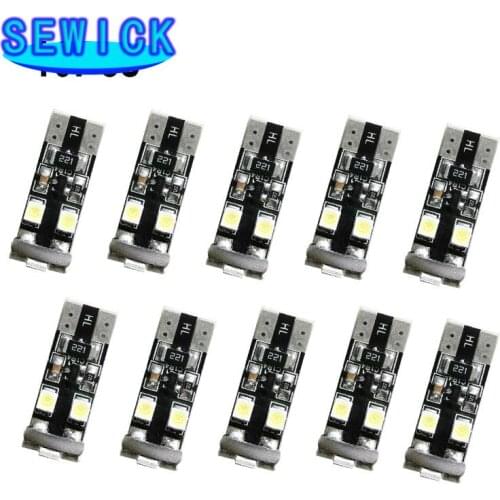 10pcs/Lot canbus T10 8SMD 3528 1210 LED Canbus No OBC Error 194 168 W5W T10 led canbus Interior bulb White
