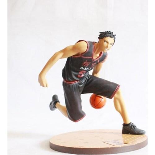 18cm Anime Kurokos Basketball Kuroko No Basket Power Forward Aomine Daiki Too Gakuen Black Uniform Sports Boy Model PVC Doll