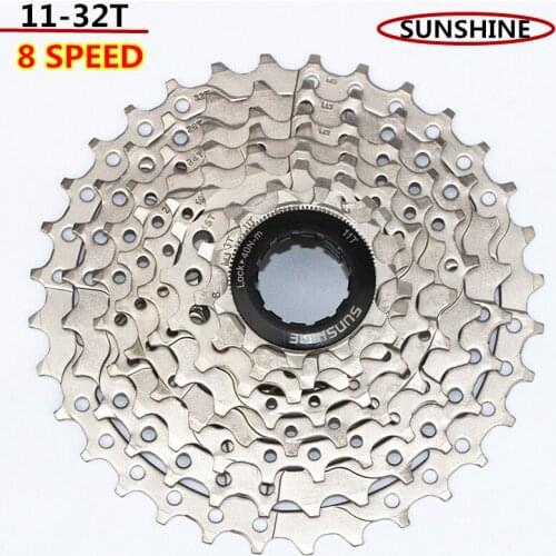 8 Speed Cassette 11-32T Wide Ratio Freewheel Mountain Bike MTB Bicycle Cassette Flywheel Sprocket Compatible for Sunrace himalo