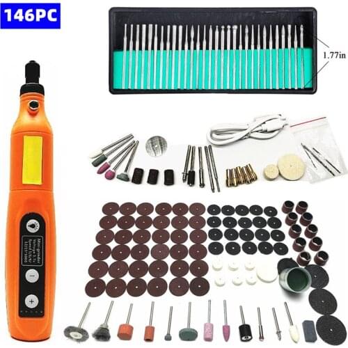 82/146 PCS Wireless Electric Drill Kit Grinding Polishing 5 Speed Adjustable USB Electric Grinder Carving Grinding Engraving Pen