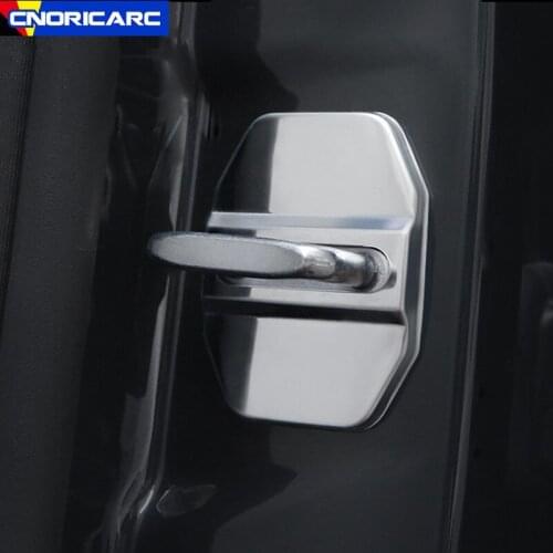 Car Styling Door Unlock Buckle Protective Covers Trim For Mercedes Benz GLC X253 C E Class W205 W213 Decoration Accessories