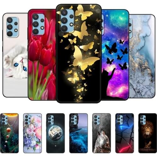 For Samsung Galaxy A72 Case 6.7" Silicon Soft Back Phone Cover For Samsung A72 Bumper A 72 4G 5G Protective Bag black tpu case