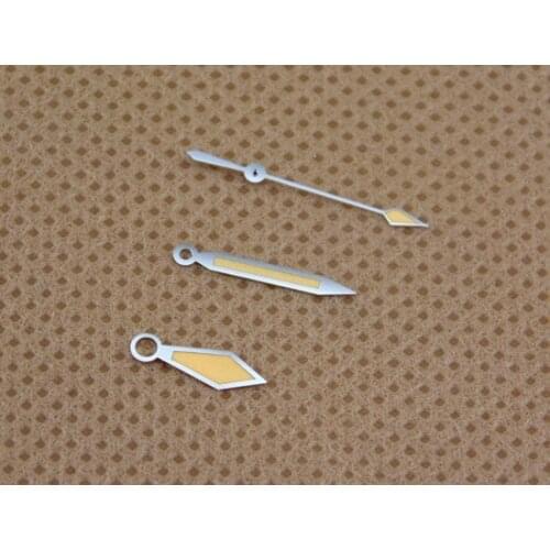 Corgeut Licht Silber Rand Orange Farbe Zeiger fit ETA 2836 2824 2834 automatic movement P385