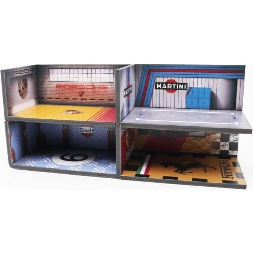1:64 Diorama Parking Single Garage Model Car Display