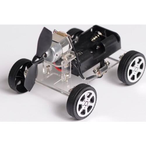 DIY Wind Mini RC Car Technology Invention Funny Puzzle Education Car Toy