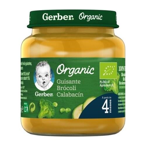 GERBER - BIO POTITO GISANTE BRÓCOLI CALABACÍN +4 MESES (125 GRAMOS)