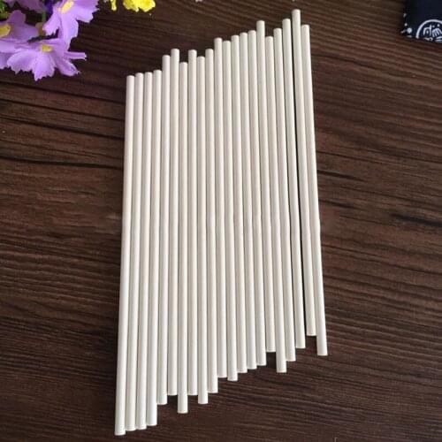 DIY Mold Tool 100Pcs/Pack About 3*100mm Paper Candy Sucker Sticks White Chocolate Sugar Arts Lollipop Stick