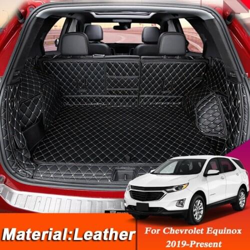 Car Styling Custom Rear Trunk Mat For Chevrolet Equinox 2019-Present Leather Waterproof Auto Cargo Liner Pad Internal Accessory