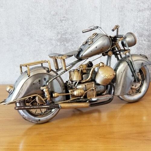 Steampunk Motorcycle Car-Model-Toys Collectible Vehicles Collectible Crafts Handmade Collection Access Ironwork Handicraft