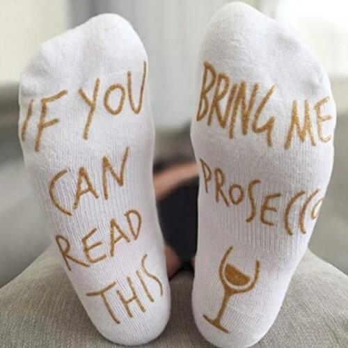 If You Can Read This New Men Women Cotton Cake Socks Unisex With Glue Letters On Soles Warm Breathable 1 Pair