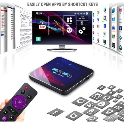 2021 NEW Android 11.0 H96 MAX V11 Android Smart TV BOX RK3318 Quad Core 2.4G-5G WiFi Set Top Box Android 11