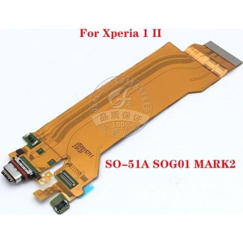 New original Micro USB type C Charger Flex Cable/Microphone USB Charging Port Module For Sony Xperia 1 II