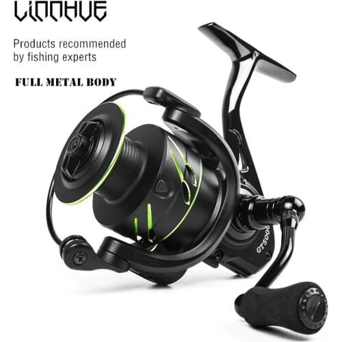 All metal fishing reel Smooth silent bearings 5.0:1 Max Drag 10kg Rock Surf 2000-7000 Coil Spinning whell Bass Saltwater Carp