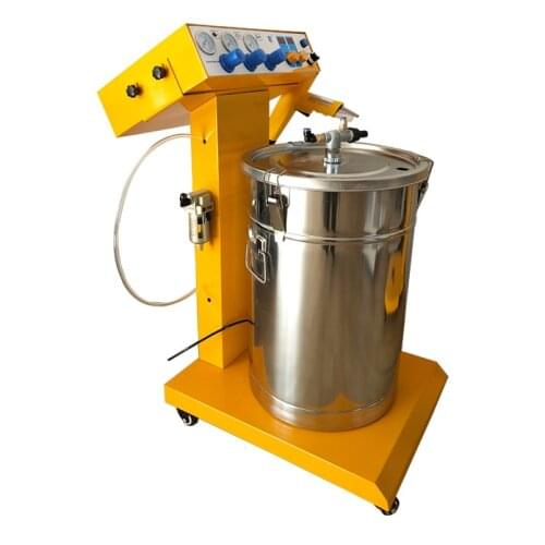 Portable Powder Paint Experiment System Electrostatic Powder Coating machine with electrostatic powder coating test gun