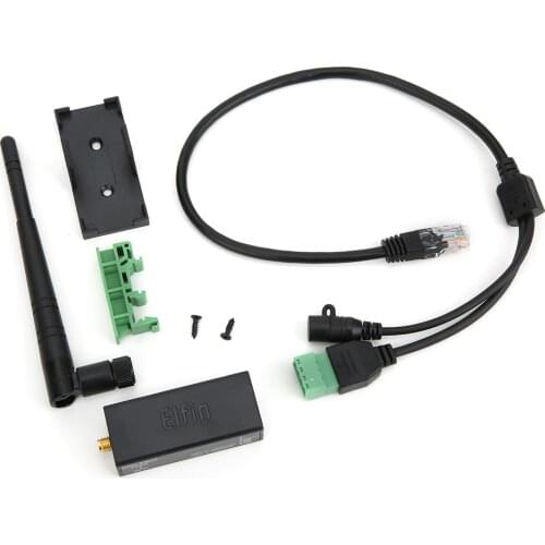 Portable WIFI Converte HF7211 WIFI Serial Server External Antenna RJ45 Interface Module 160MHz Support For AP STA(Black)