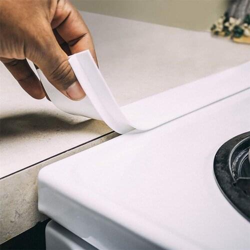 Hot Kitchen Stove Counter Cover Anti-dirty Sealing Rubber Strip Cover Sink Sealing Strip 53.5x5.6x1 cm