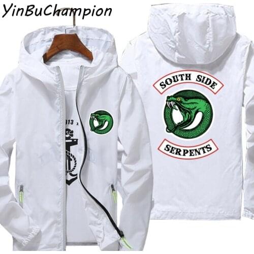 Riverdale Jughead Jones Wuz Here Men Women Thin Sunscreen Windbreaker Skin Jacket Sports Pilot Hooded Zipper Coats Plus Size 7XL