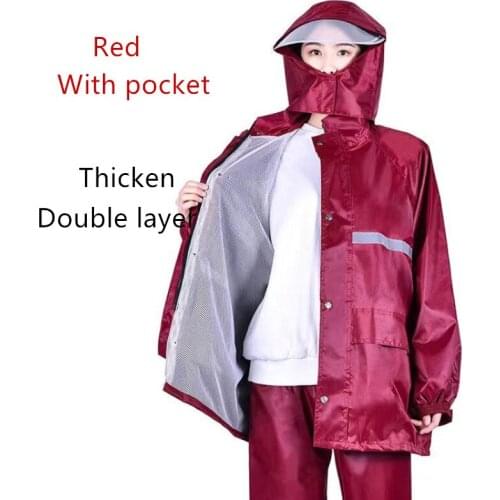 Waterproof Windproof Raincoat Rain Pants Overalls Electric Motorcycle Fashion Raincoat Unisex Rain Suit Rainwear