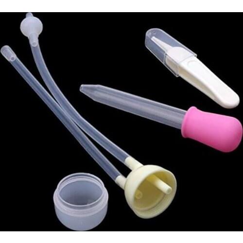 1set Baby Boys Girls Nasal Aspirator Safety Mucus Runny Aspirator Nose Cleaner Vacuum Suction Healthy Baby Nasal Aspirators