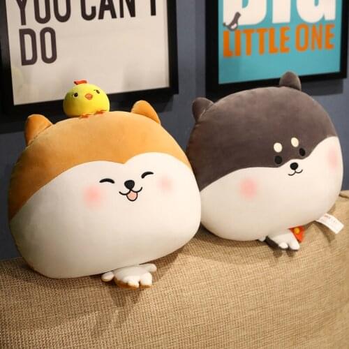 1pc 45cm cute cartoon Shiba Inu steamed bun plush pillow doll plush stuffed animal dog pillow kid girl gift home decoration