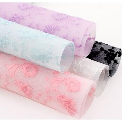 22*30cm Flower series Fabric Soft Synthetic Leather Shiny Bow Materials DIY Earring Bags Accessories A4 Hairbow Decoration