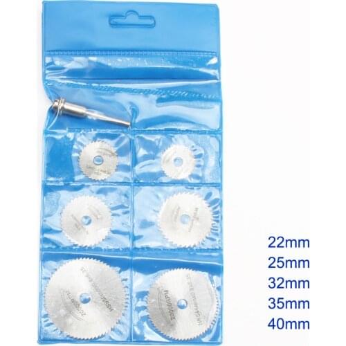 7pcs High Quality Mini Cutting DiscSaw Blades For Dremel Ratory Tools Abrasive Tools For Dremel Accessories + 1 Mand LUBAN