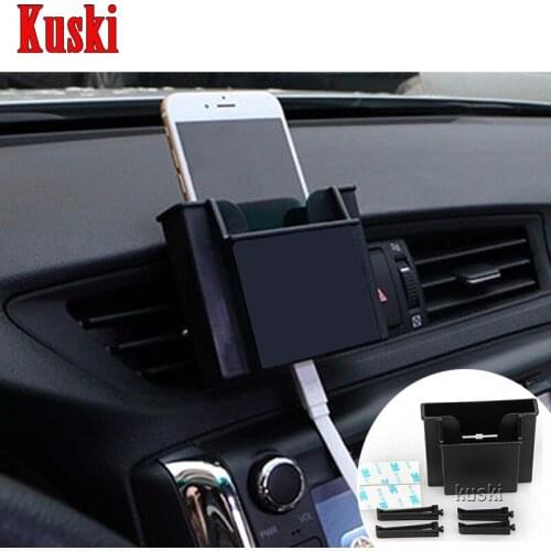 Car Phone Holder Box For Audi A3 A4 B6 B8 B7 B5 A6 C5 C6 Q5 A5 Q7 TT A1 S3 S4 S5 S6 S8 For Mazda 3 6 2 CX-5 CX5 CX-7 Accessories