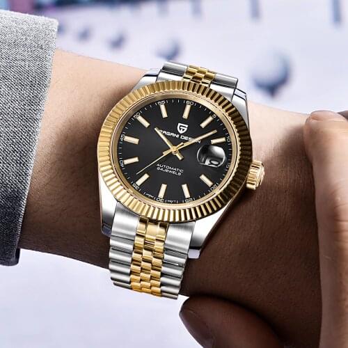 PAGANI DESIGN Luxury Men Watch Stainless Steel Waterproof Mechanical Watch Fashion Sports Watch Men Automatic Watch relogio