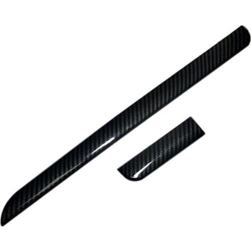 For Subaru XV 2012- ABS Carbon Fiber Grain Central Control Dashboard Instrument Cover Trims Strips Accessories