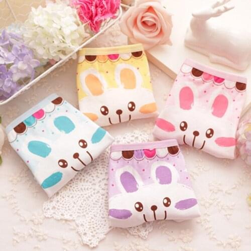 HPBBKD Girls Underwear 4Pcs/lot Children Panties Girls' Briefs Female Child Underwear Baby Girl Panty For 2-10 Years GU027