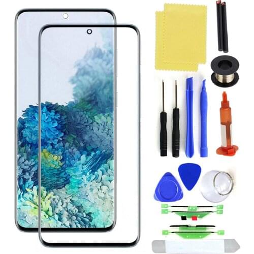 Replacement Outer Front Glass Screen Repair Kit for Samsung Galaxy S20 Ultra