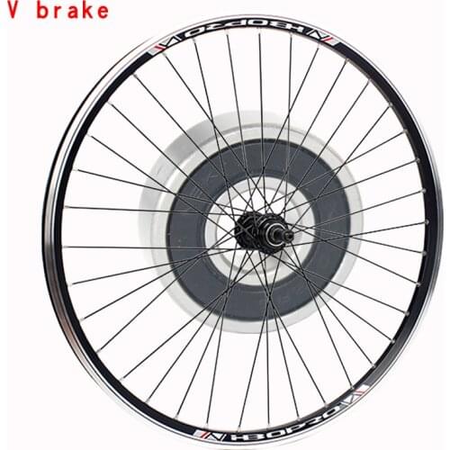 Mountain bike V brake wheel set 24inches 2 Palin bearing V brake rotary type flower drum double aluminum alloy rim