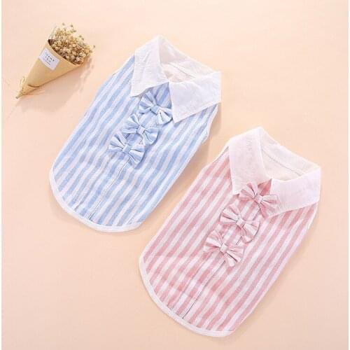 Summer Dog Shirt ropa perro XL Poodle Bichon Pomeranian Schnauzer Pug Clothing Corgi Dog Costume Apparel Pet Shirt Coat Dropship