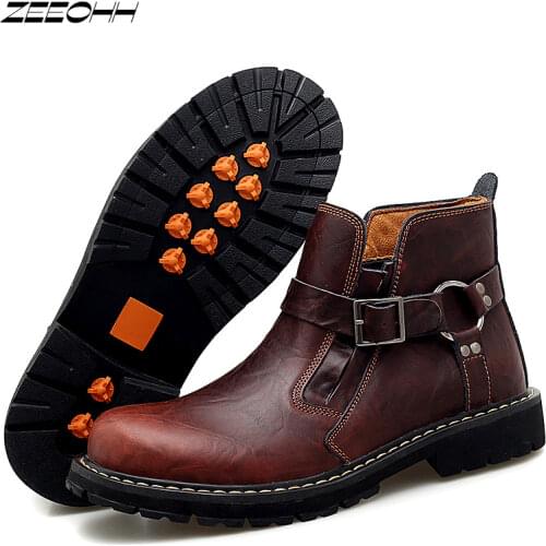 Men Autumn Work Boots Plus Size Platform Chelsea Oxfords Boots Spring Male Dress Botas Mujer 2021 Booties zapatos de hombre
