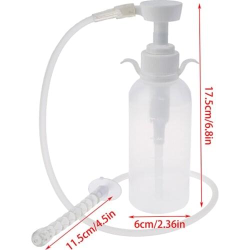 300ml Pump Enema Bottle Feminine Vaginal Douche Anal Douche Cleaner Enema Anal Vagina Cleaning Kit Enema Bottle For Women Girls
